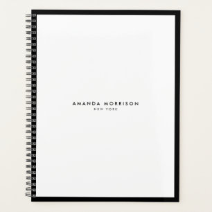 Agenda Mínimo Luxury Boutique Black/White Appoint