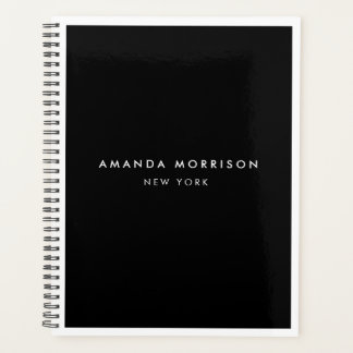 Agenda Mínimo Luxury Boutique Black/White Appoint