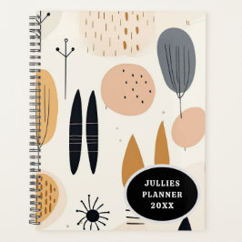 Agenda Mínimo notebook espiral estilo Boho