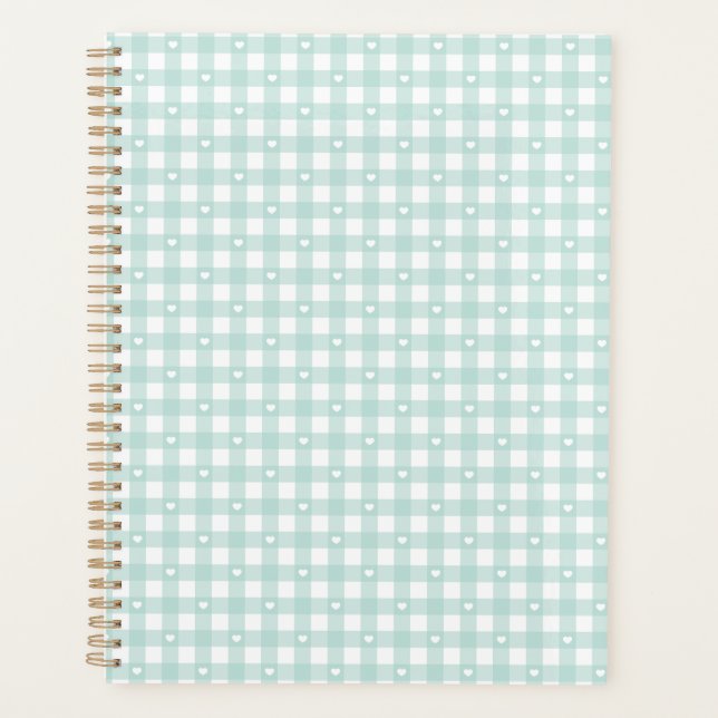 Agenda Mint Green Checks (Frente)