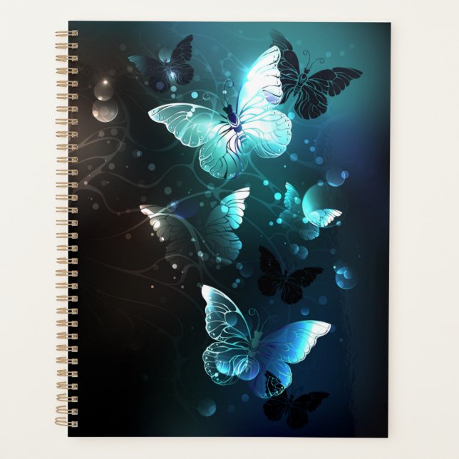 Agenda Mint Night Butterflies (Frente)