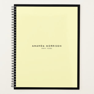 Agenda Minúsculo luxo preto/amarelo