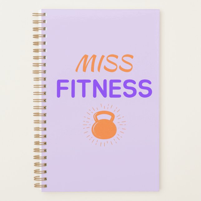 Agenda Miss Fitness. Idée cadeau Sport (Frente)
