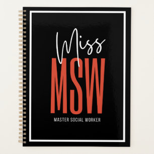 Agenda Miss MSW Planner