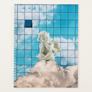 Agenda Místico Branco Contemporâneo Anjo Céu Arte