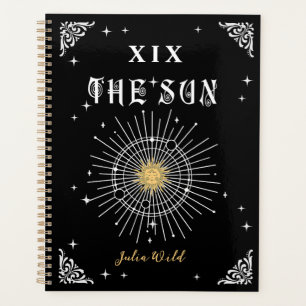 Agenda Místico W Fortune Tarot O Sol Halloween Gótico