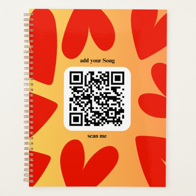 Agenda Mit personalisierten Song per QR-code (Frente)