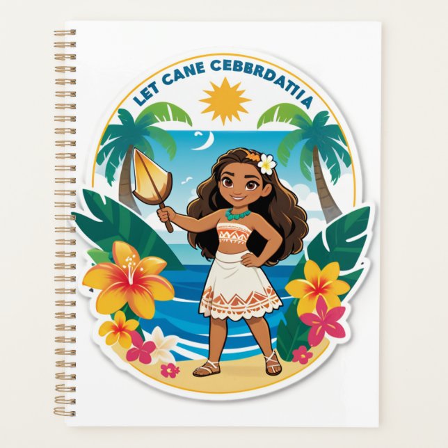 Agenda Moana’s Island Birthday Vibes! (Frente)