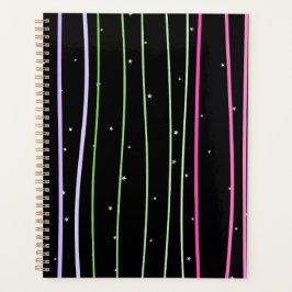 Agenda Mochila con estrellas con líneas onduladas