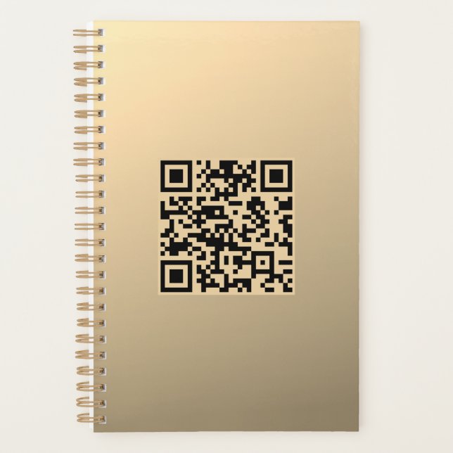 Agenda Modelo de código QR editável instantaneamente | Fa (Frente)