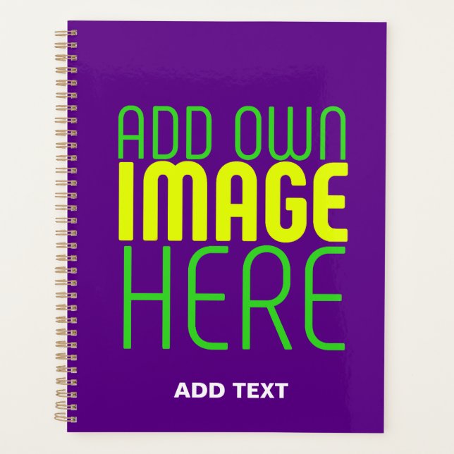 AGENDA MODELO DE TEXTO DE IMAGEM DE ÍNDIGO SIMPLES EDITÁV (Frente)