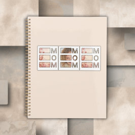 Agenda Modern 3 Photo Grid Mom Birthday Keepsake
