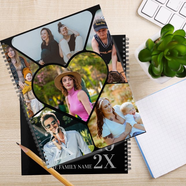 Agenda Modern 6 Photo Collage Family Personalized Planner (Modern 6 Photo Collage Family Personalized Planner)