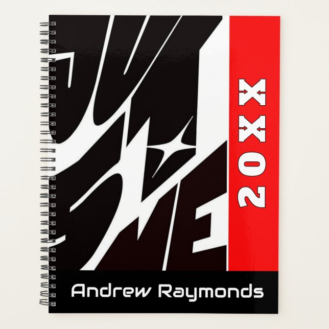 Agenda  Modern abstract  contemporary shapes geometric (Frente)
