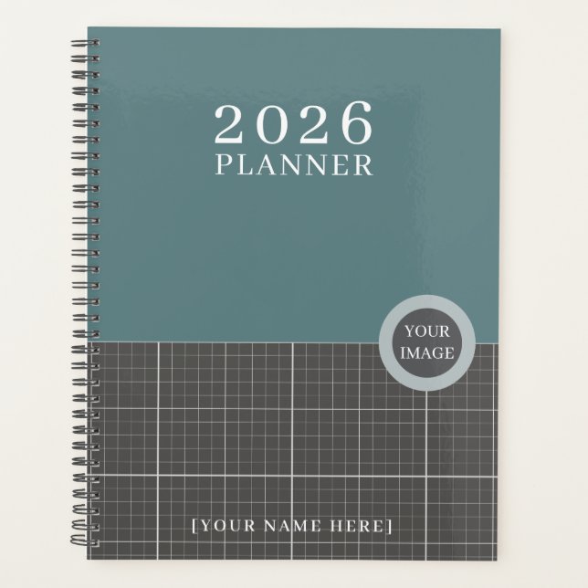 Agenda Modern Blueprint Grid Planner PR02 (Frente)