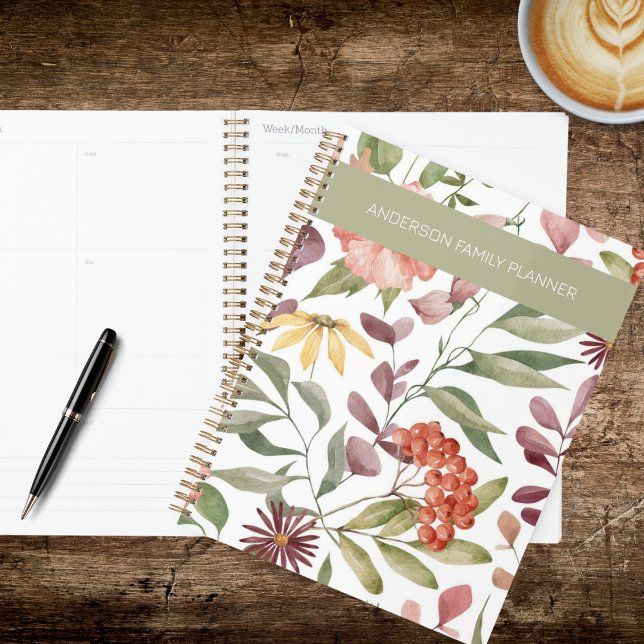 Agenda Modern Bohemian Floral (Criador carregado)