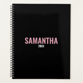 Agenda Modern Chic Pink & Black Appointment Book