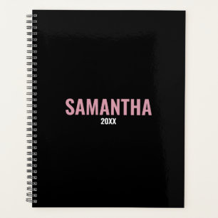Agenda Modern Chic Pink & Black Appointment Book 