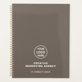 Agenda Modern Custom Logo Taupe Business