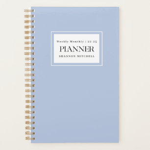 Agenda Modern Dusty Blue 2022 2023 Planeador Mensal Seman