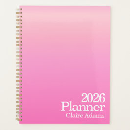 Agenda Modern Hot Pink Ombre Planner