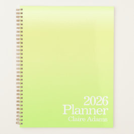 Agenda Modern Lime Green Ombre Planner