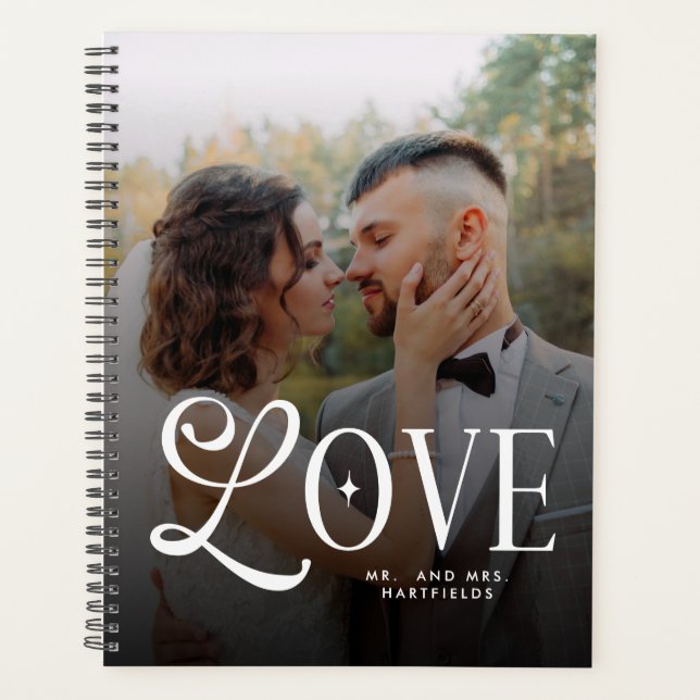 Agenda Modern Love Custom Wedding 2 Photos Couples (Frente)