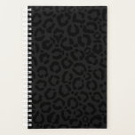 Agenda Modern Minimal Black Leopard Print<br><div class="desc">This modern and minimal design is perfect for the stylish and trendy woman. It features a charcoal black and dark black leopard cheetah animal print pattern. It's cool, unique, contemporary, and fashionable. ***IMPORTANT DESIGN NOTE: For any custom design request such as matching products, color changes, placement changes, or any other...</div>