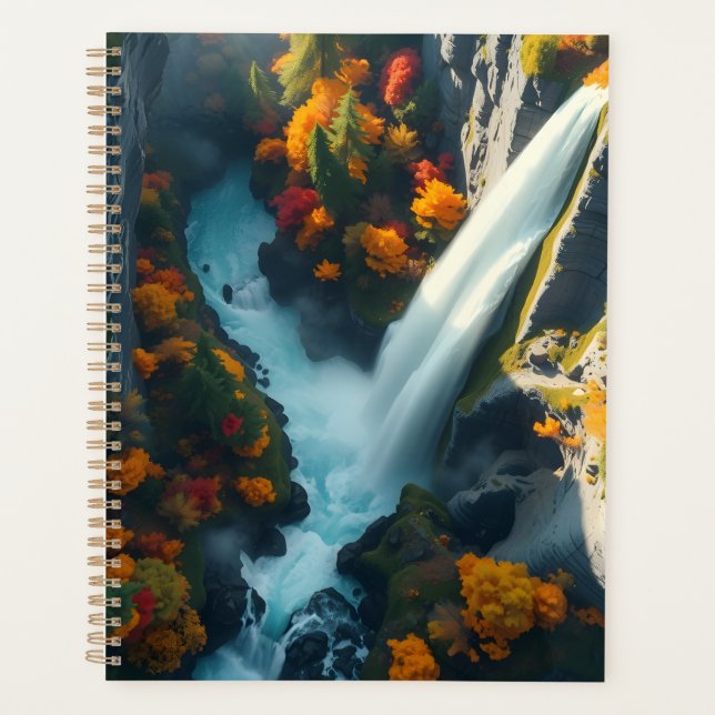 Agenda Modern Navy & Gold Abstract Mountain Peak – Luxury (Frente)