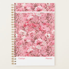 Agenda Modern Pink Floral Planner