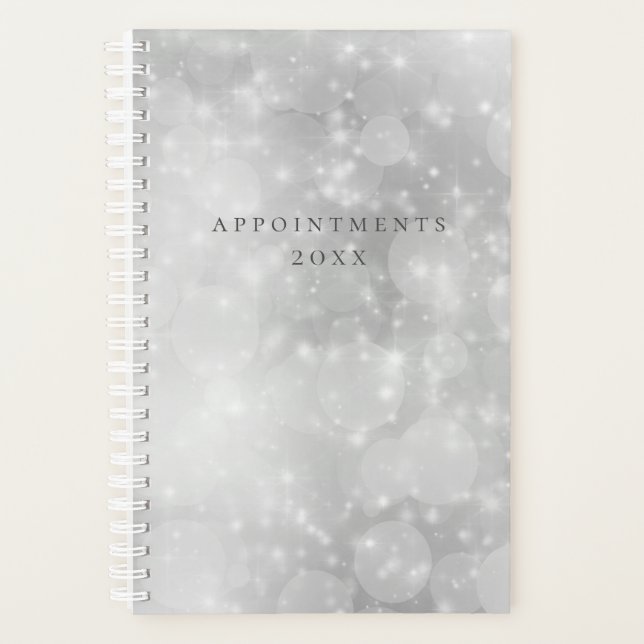 Agenda Modern Silver Bokeh (Frente)