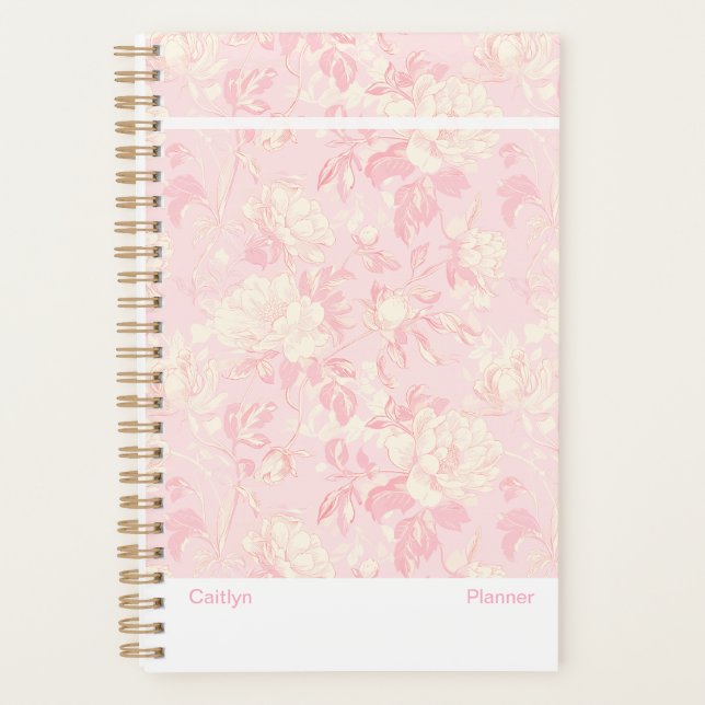 Agenda Modern Soft Peach Floral (Frente)