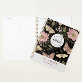 Agenda Modern Trendy Wildflower Floral Monograma Botânico