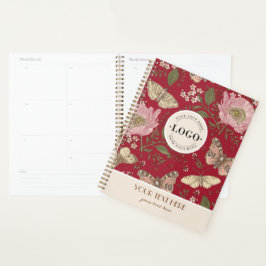 Agenda Modern Trendy Wildflower Floral Monograma Botânico
