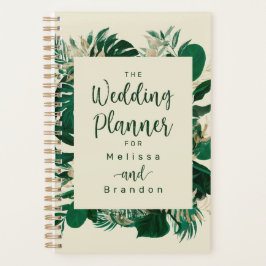 Agenda Moderno Deixa Casamento Tropical Greenery