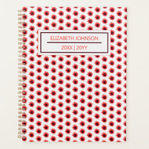 Agenda Moderno Floral Elegante Botânico Diário Semanal No