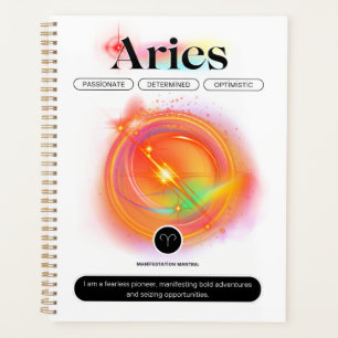Agenda Moderno - Sinal Zodiac - Cota ARIES Elemento Fog