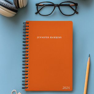 Agenda Moderno Único Orange Business Semanal