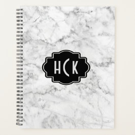 Agenda Moderno White Faux Marble