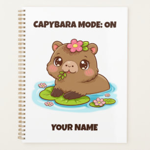 Agenda Modo Capivara Kawaii Fofo Personalizado