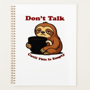 Agenda Modo Preguiça Não Fale Até Este Café Acabar! Ov