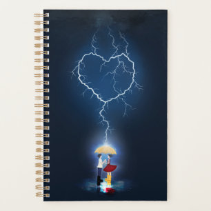 Agenda Momento Romântico "Lovainck" sob um guarda-chuva