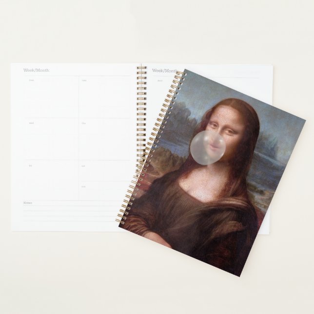 Agenda Mona Lisa a soprar o chiclete da cinza (Exibição)
