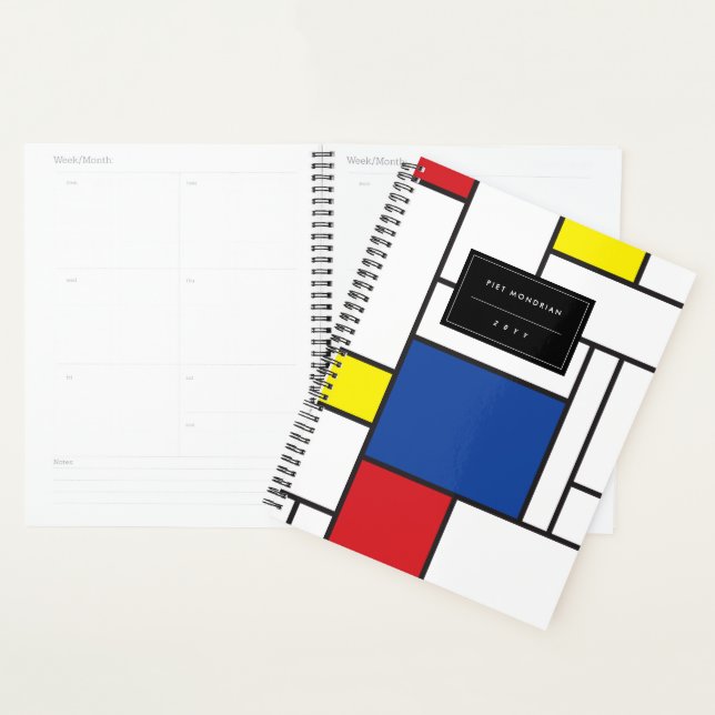 Agenda Mondrian Minimalist Geométrico De Stijl Modern Art (Exibição)