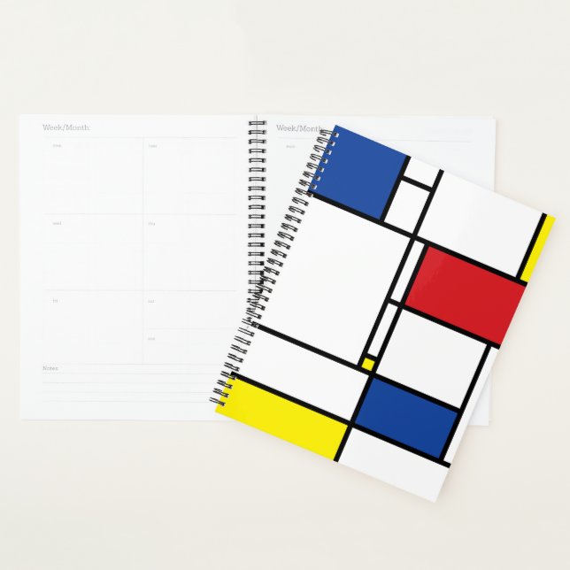 Agenda Mondrian Minimalist Geométrico De Stijl Modern Art (Exibição)