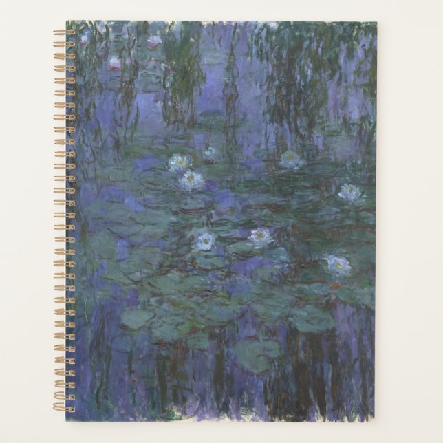 Agenda Monet de lírios azuis (Frente)