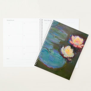 Agenda Monet Water Lily Ninfheas Água Flores