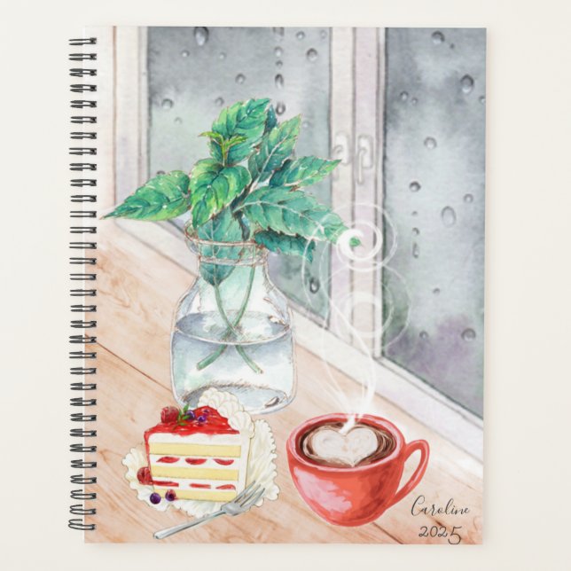 Agenda Monograma 2025 Bolo de café (Frente)