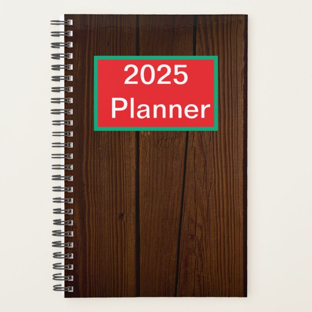 Agenda Monograma de Padrão Tropical (Frente)