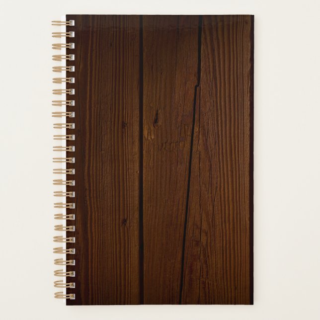 Agenda Monograma de Padrão Tropical (Frente)